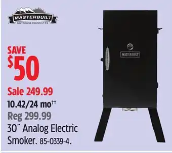 Canadian Tire 30 Analog Electric Smoker offer