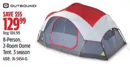 Canadian Tire OUTBOUND 8-Person, 2-room dome Tent offer