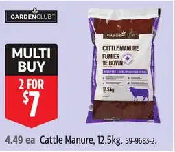 Canadian Tire Cattle Manure, 12.5kg offer