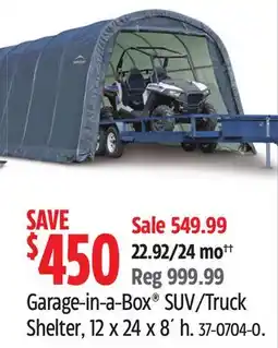 Canadian Tire Garage-in-a-Box SUV/Truck Shelter offer
