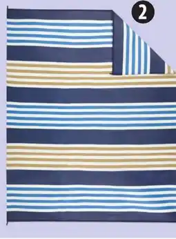 Canadian Tire Munro Striped Outdoor/RV Rug, Navy offer