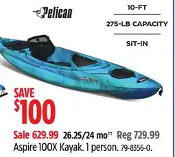 Canadian Tire Pelican Aspire 100X Kayak offer