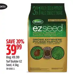 Canadian Tire Scotts Turf Builder EZ Seed offer