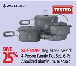 Canadian Tire Selkirk 4-Person Family Pot Set offer