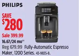Canadian Tire Fully-Automatic Espresso Maker, 1200 Series offer