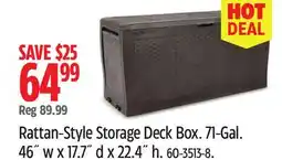 Canadian Tire Rattan-Style Storage Deck Box offer
