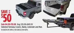 Canadian Tire Selected Tonneau Covers, Racks, Extender and Mat offer