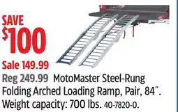 Canadian Tire MotoMaster Steel-Rung Folding Arched Loading Ramp, Pair, 84 offer