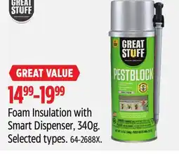 Canadian Tire Foam Insulation with Smart Dispenser, 340g offer