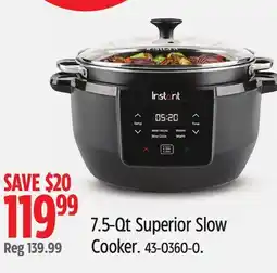 Canadian Tire 7.5-Qt Superior Slow Cooker offer
