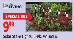 Canadian Tire FOR LIVING Solar Stake Lights, 6-Pk offer