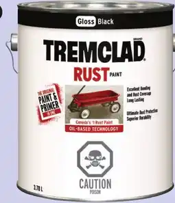 Canadian Tire TREMCLAD RUST PAINT offer