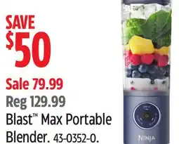 Canadian Tire Blast Max Portable Blender offer