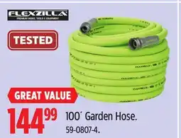 Canadian Tire FLEXZILLA 100´ Garden Hose offer
