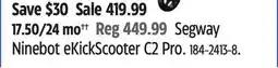 Canadian Tire Segway Ninebot eKickScooter C2 Pro offer