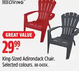 Canadian Tire King-Sized Adirondack Chair offer