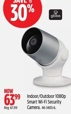 Canadian Tire Indoor/Outdoor 1080p Smart Wi-Fi Security Camera offer