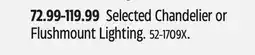 Canadian Tire Selected Chandelier or Flushmount Lighting offer