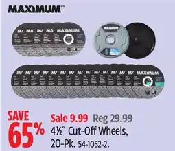 Canadian Tire 4½ Cut-Off Wheels offer