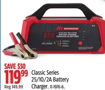 Canadian Tire Classic Series 25/10/2A Battery Charger offer
