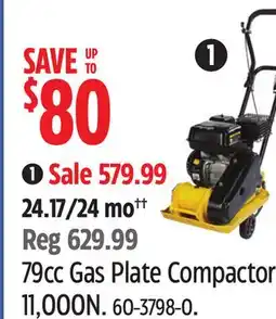 Canadian Tire 79cc Gas Plate Compactor offer