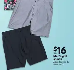 Giant Tiger Men's golf shorts offer