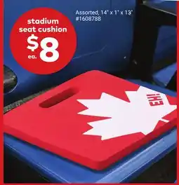 Giant Tiger stadium seat cushion offer