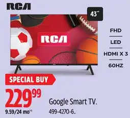 Canadian Tire RCA Google Smart TV offer
