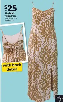 Giant Tiger Tie-back midi dress offer