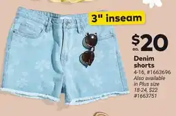 Giant Tiger Denim shorts offer