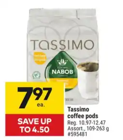 Giant Tiger Tassimo coffee pods offer