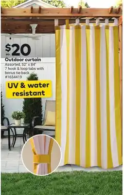 Giant Tiger Outdoor Curtain offer