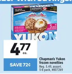 Giant Tiger Chapman's Yukon frozen novelties offer
