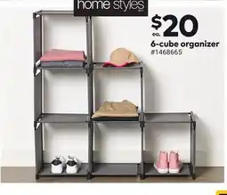 Giant Tiger 6-cube organizer offer