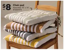 Giant Tiger Chair pad offer