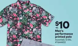 Giant Tiger Men's performance printed polo offer