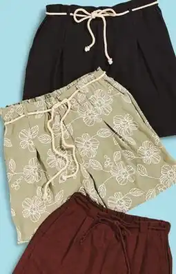 Giant Tiger Rope belt shorts offer