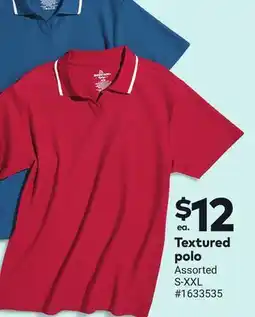 Giant Tiger Textured polo offer
