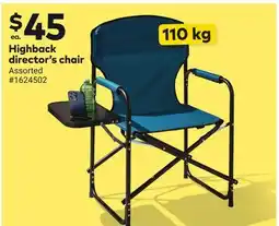 Giant Tiger Highback director's chair offer