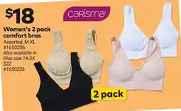Giant Tiger Women's 2 pack comfort bras offer
