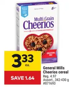 Giant Tiger General Mills Cheerios cereal offer