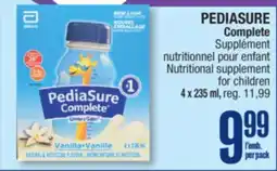 Jean Coutu PEDIASURE Complete Nutritional supplement for children offer