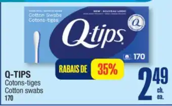 Jean Coutu Q-TIPS Cotton swabs offer