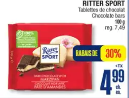 Jean Coutu RITTER SPORT Chocolate bars offer