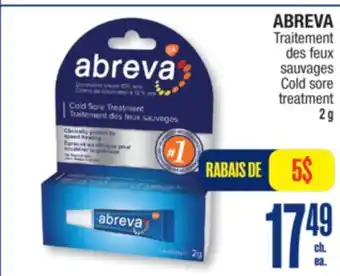 Jean Coutu ABREVA Cold sore treatment offer