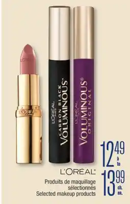 Jean Coutu LOREAL Selected makeup products offer