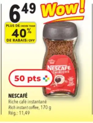 Familiprix NESCAFÉ Rich instant coffee offer