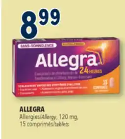 Familiprix ALLEGRA Allergy, 120 mg, 15 tablets offer