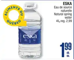 Jean Coutu ESKA Natural spring water offer
