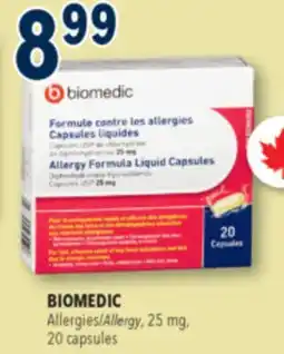 Familiprix BIOMEDIC Allergy 25 mg offer